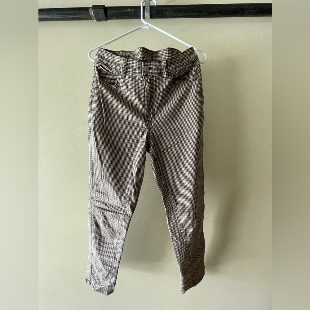 American Eagle plaid dress pants//size 8 long